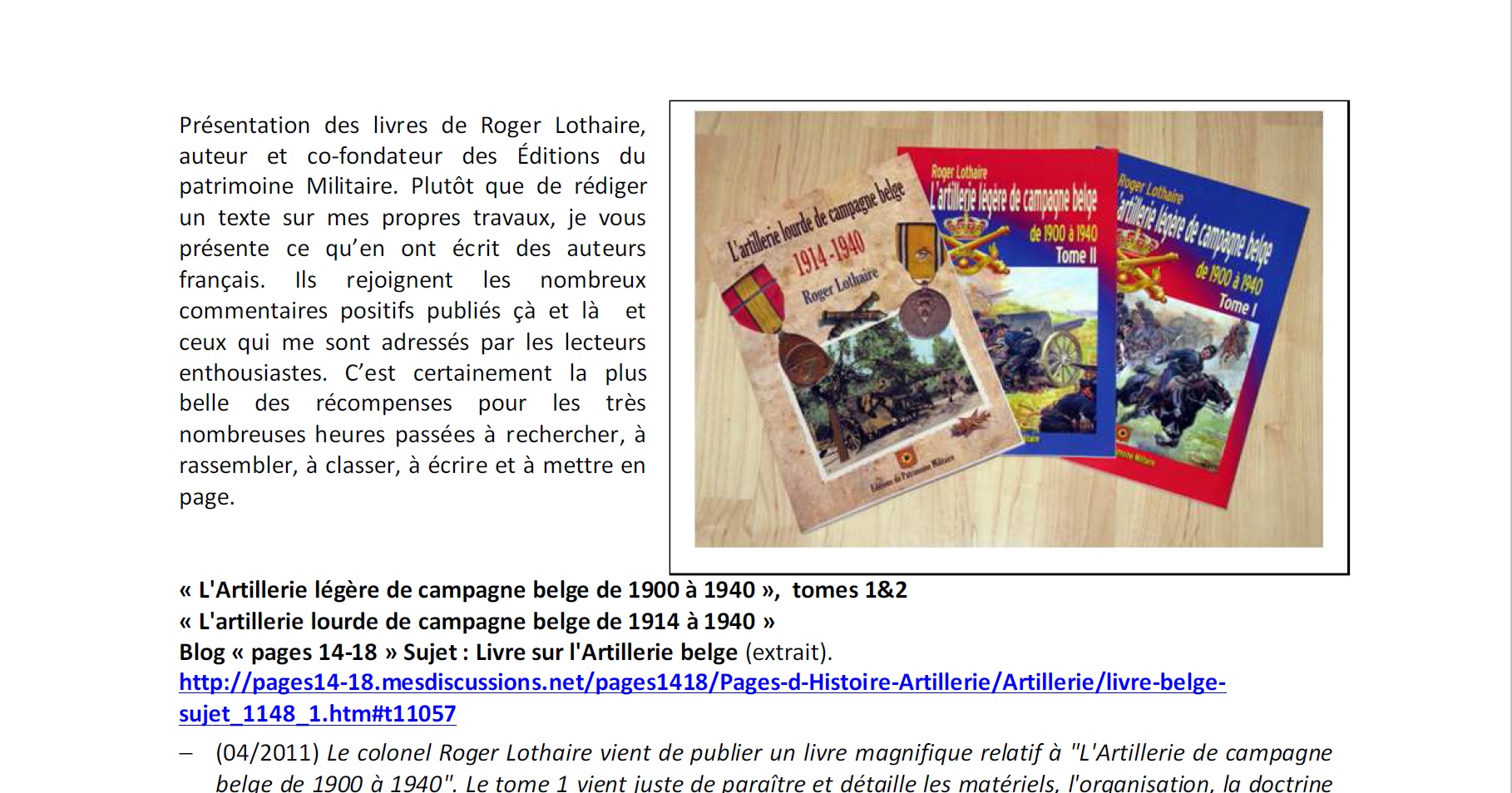 Article Roger Lothaire